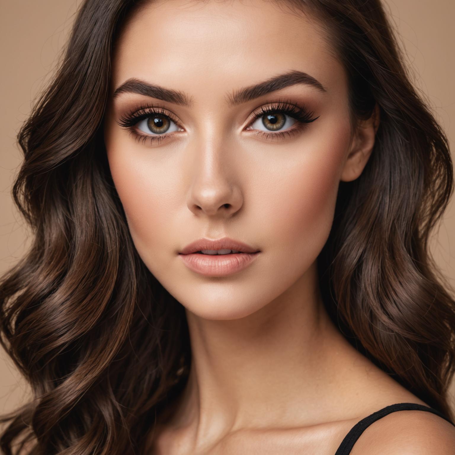 Woman with stunning lash extensions